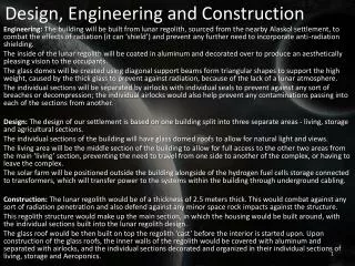 Design, Engineering and Construction