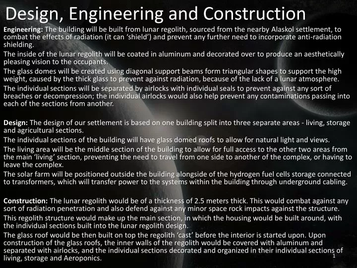 design engineering and construction
