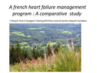 A french heart failure management program : A comparative study