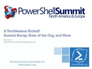 A TechSession Kickoff: Summit Recap, State of the Org, and More