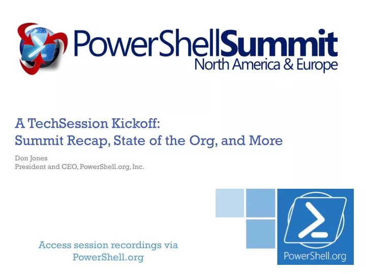 a techsession kickoff summit recap state of the org and more