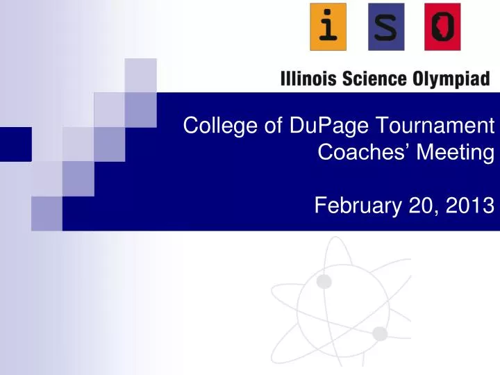 college of dupage tournament coaches meeting february 20 2013