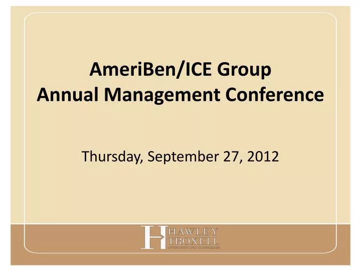 ameriben ice group annual management conference