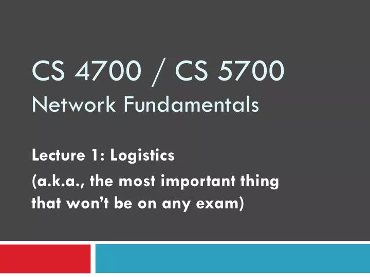 cs 4700 cs 5700 network fundamentals