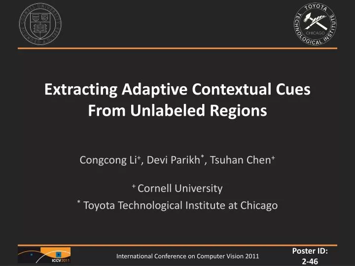 extracting adaptive contextual cues from unlabeled regions