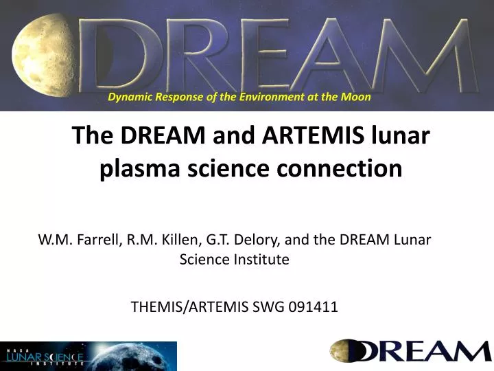 the dream and artemis lunar plasma science connection