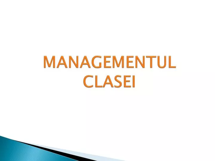 managementul clasei