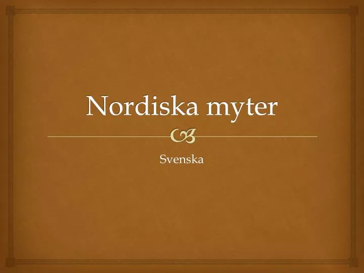 nordiska myter