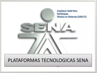 plataformas tecnologicas sena