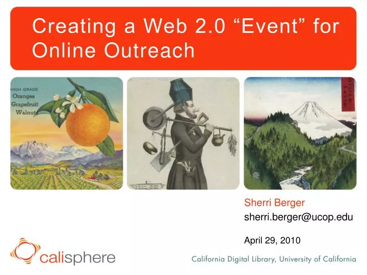 creating a web 2 0 event for online outreach