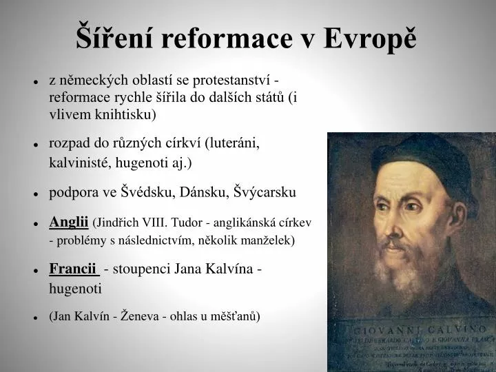 en reformace v evrop