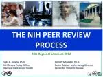 The NIH Peer Review Process - slide 1
