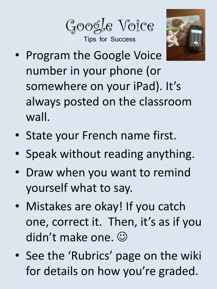 google voice tips for success