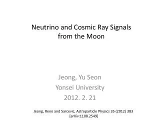 Jeong , Yu Seon Yonsei University 2012. 2. 21