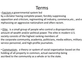 terms