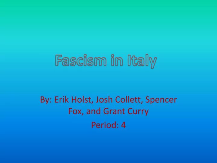 by erik holst josh collett spencer fox and grant curry period 4