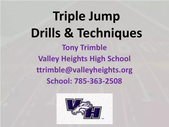 triple jump drills techniques