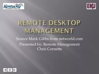 Remote Desktop Management