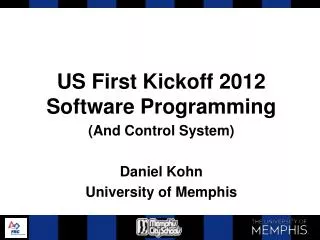 US First Kickoff 2012 Software Programming