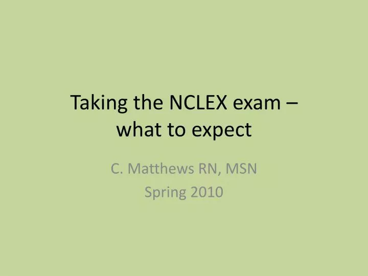 taking the nclex exam what to expect