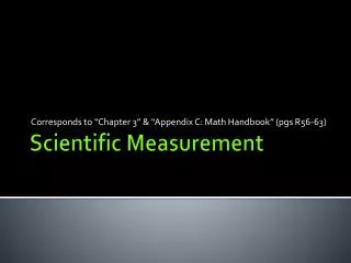 Scientific Measurement