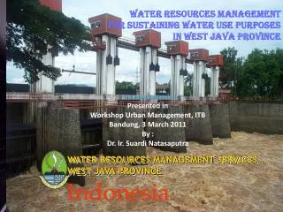WATER RESOURCES MANAGEMENT SERVICES WEST JAVA PROVINCE