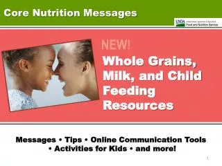 Core Nutrition Messages