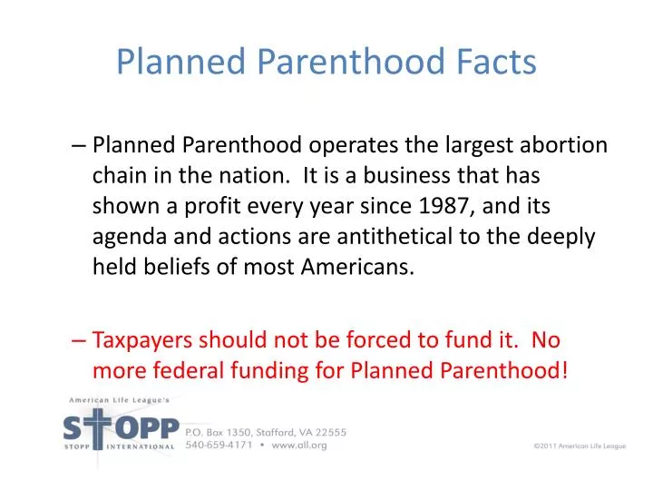 planned parenthood facts