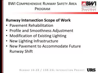 BWI Comprehensive Runway Safety Area Program