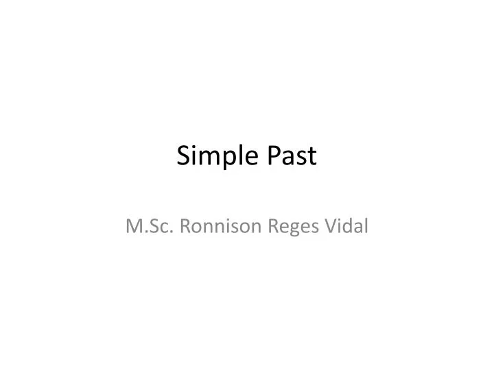 simple past