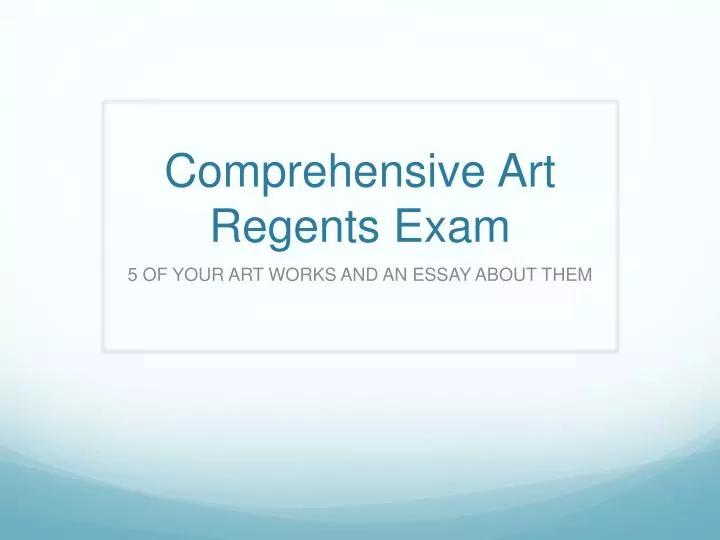 comprehensive art regents exam