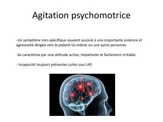 agitation psychomotrice