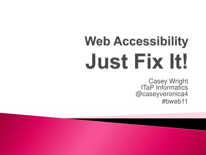 web accessibility just fix it