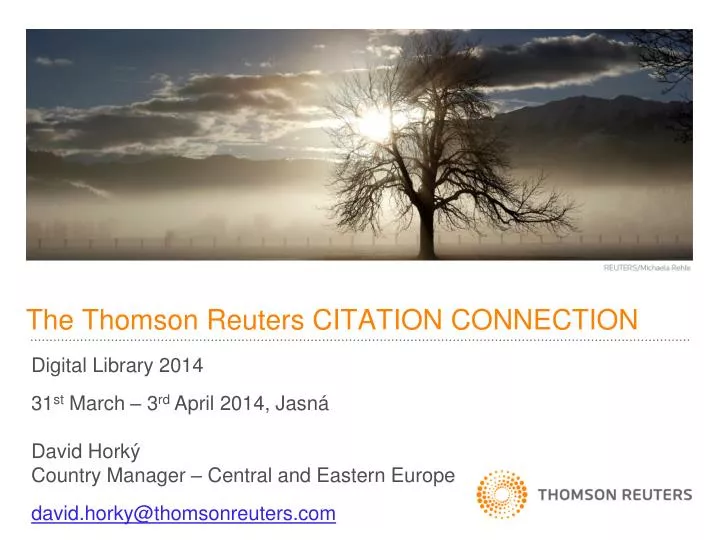 the thomson reuters citation connection