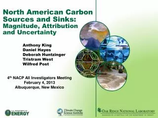 North American Carbon Sources and Sinks: Magnitude, Attribution and Uncertainty