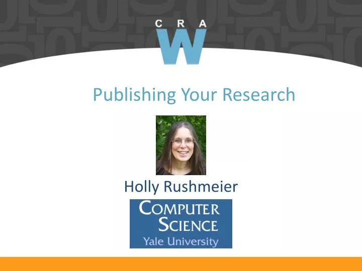 publishing your research