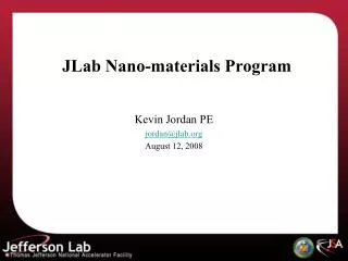 JLab Nano -materials Program