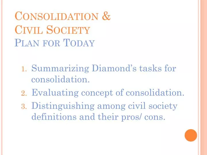consolidation civil society plan for today