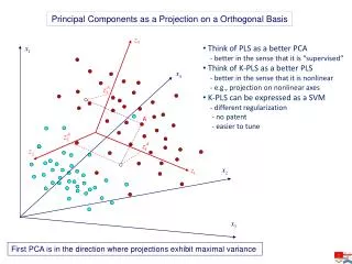 Principal Components as a Projection on a Orthogonal Basis