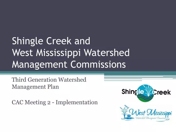 shingle creek and west mississippi watershed management commissions