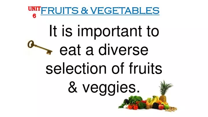 fruits vegetables