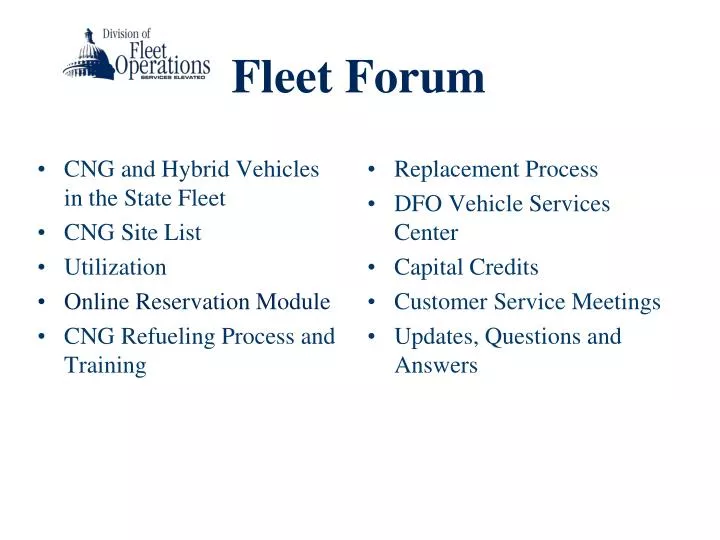 fleet forum