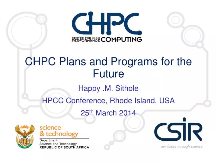 chpc plans and programs for the future