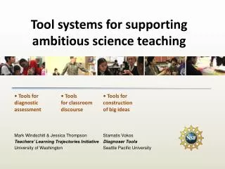 Tool systems for supporting ambitious science teaching