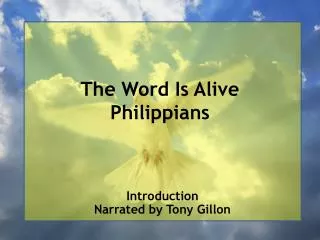 The Word Is Alive Philippians