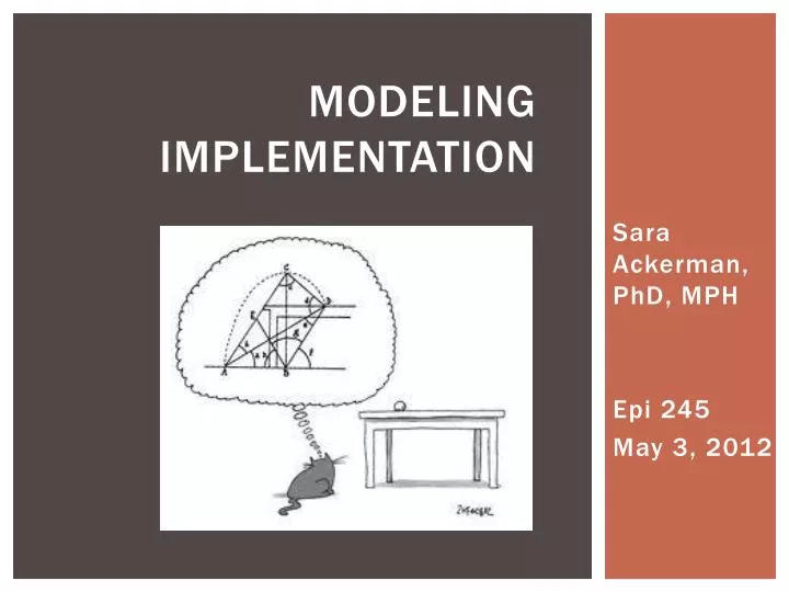 modeling implementation