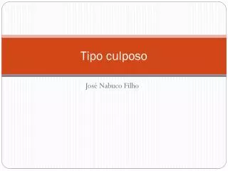 tipo culposo