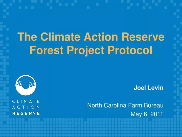 the climate action reserve forest project protocol