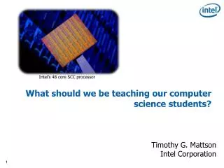 What should we be teaching our computer science students?