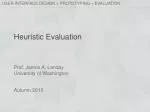 Heuristic Evaluation - slide 1